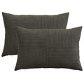 vidaXL Poszewka na poduszkę 2 pcs ALMELO antracytowy 50 x 70 cm