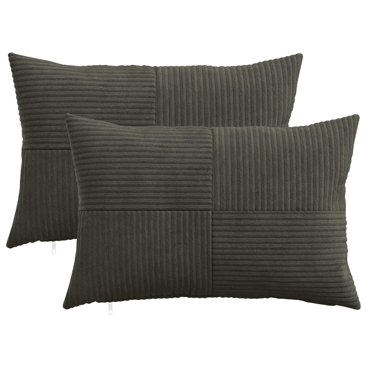 vidaXL Poszewka na poduszkę 2 pcs ALMELO antracytowy 50 x 70 cm