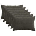vidaXL Poszewka na poduszkę 6 pcs ALMELO antracytowy 50 x 70 cm