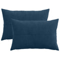 vidaXL Poszewka na poduszkę 2 pcs ALMELO Granatowy 50 x 70 cm sztruks