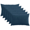 vidaXL Poszewka na poduszkę 6 pcs ALMELO Granatowy 50 x 70 cm sztruks