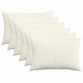 vidaXL Poszewka na poduszkę 6 pcs ALMELO kremowy 50 x 75 cm sztruks
