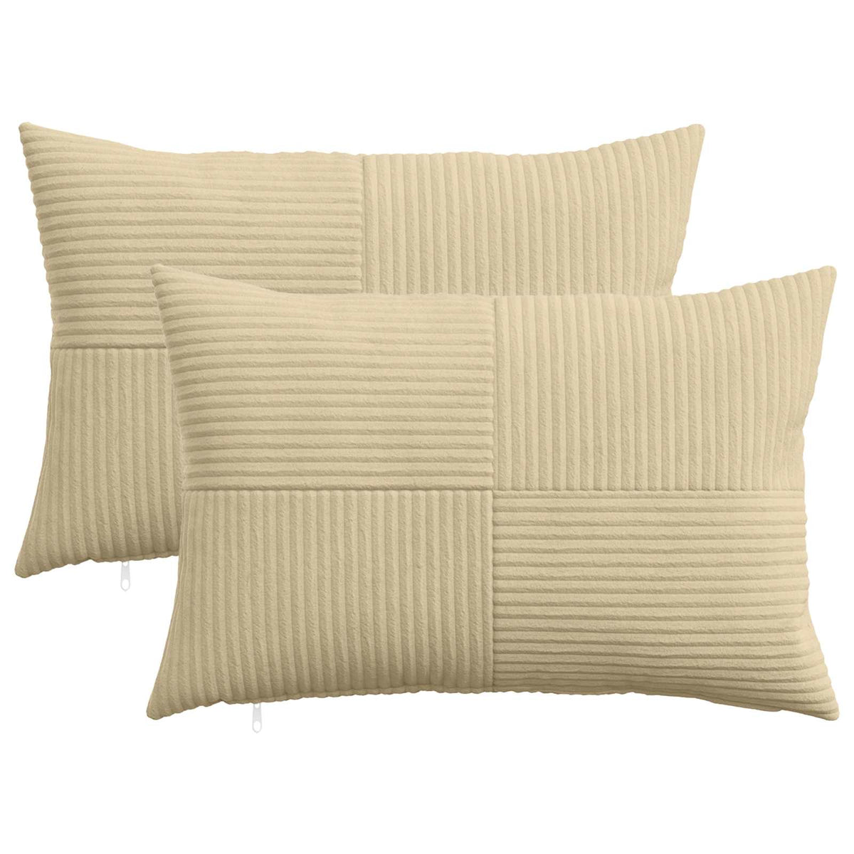 vidaXL Poszewka na poduszkę 2 pcs ALMELO Szary zielony 50 x 75 cm