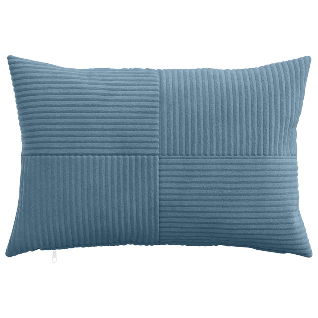 vidaXL Poszewka na poduszkę 2 pcs ALMELO niebieski 50 x 75 cm sztruks