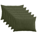 vidaXL Poszewka na poduszkę 6 pcs ALMELO zielony 50 x 75 cm sztruks