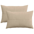 vidaXL Poszewka na poduszkę 2 pcs ALMELO Ciemnoszary 50 x 75 cm