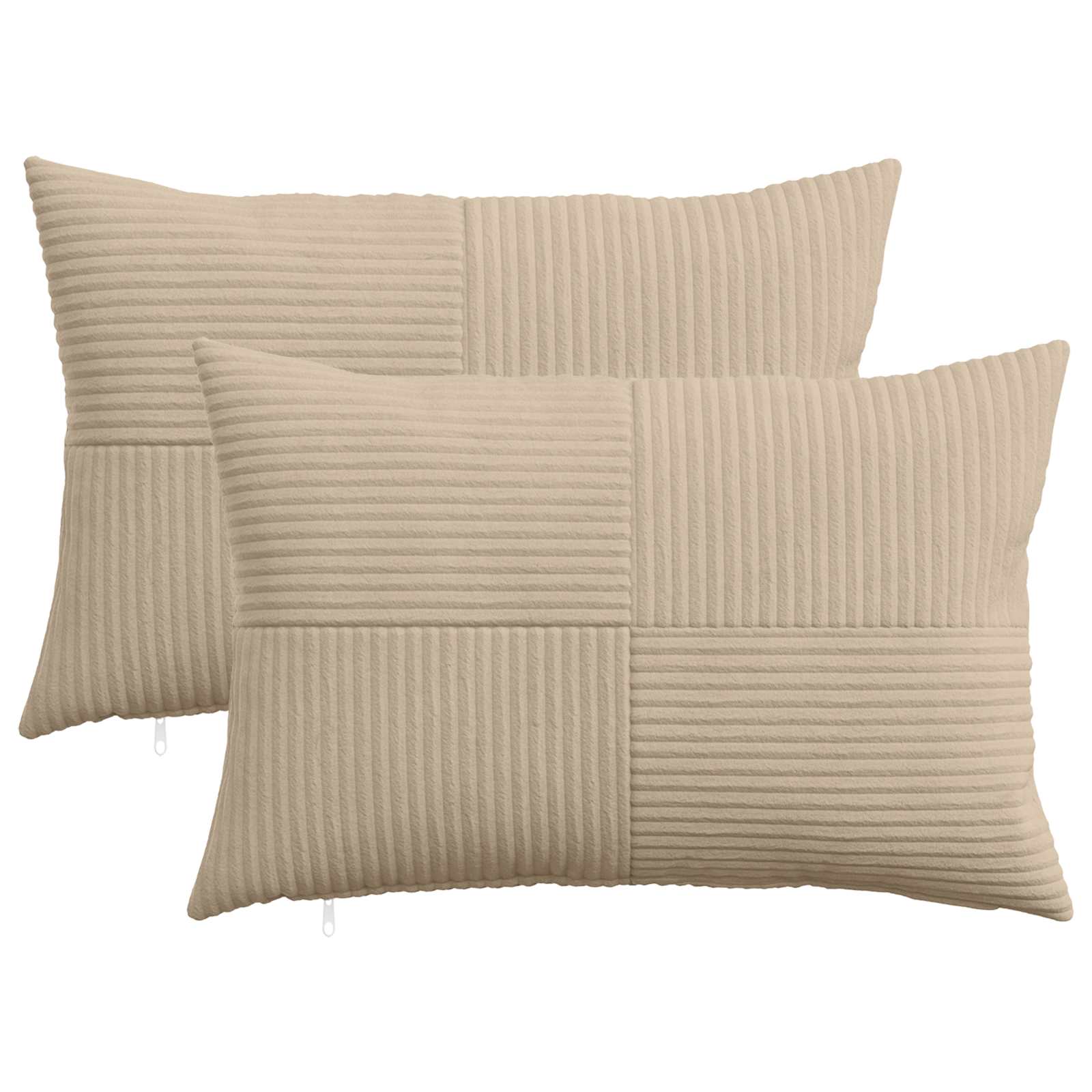 vidaXL Poszewka na poduszkę 2 pcs ALMELO Ciemnoszary 50 x 75 cm