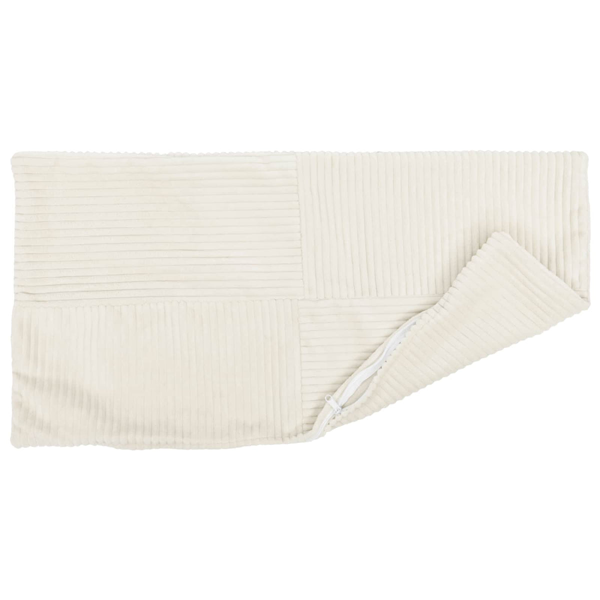 vidaXL Poszewka na poduszkę 2 pcs ALMELO kremowy 50 x 80 cm sztruks