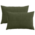 vidaXL Poszewka na poduszkę 2 pcs ALMELO zielony 50 x 80 cm sztruks