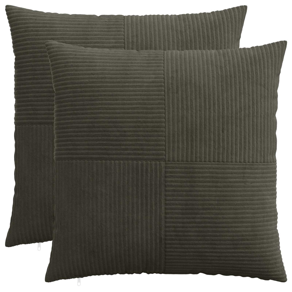 vidaXL Poszewka na poduszkę 2 pcs ALMELO antracytowy 60 x 60 cm
