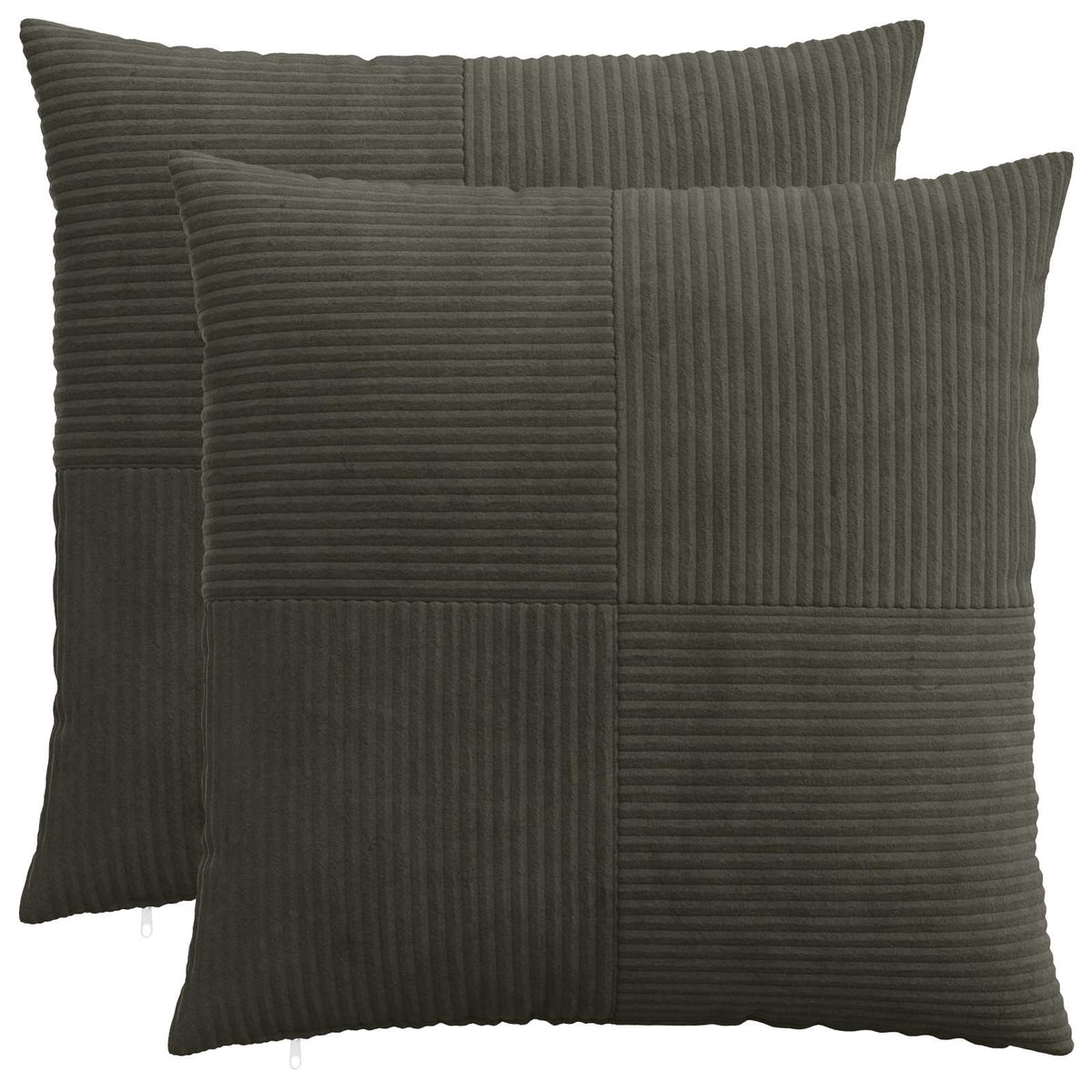 vidaXL Poszewka na poduszkę 2 pcs ALMELO antracytowy 60 x 60 cm