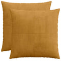 vidaXL Poszewka na poduszkę 2 pcs ALMELO żółty 60 x 60 cm sztruks
