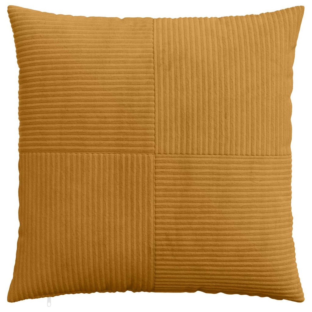 vidaXL Poszewka na poduszkę 2 pcs ALMELO żółty 60 x 60 cm sztruks