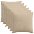 vidaXL Poszewka na poduszkę 6 pcs ALMELO Ciemnoszary 60 x 60 cm