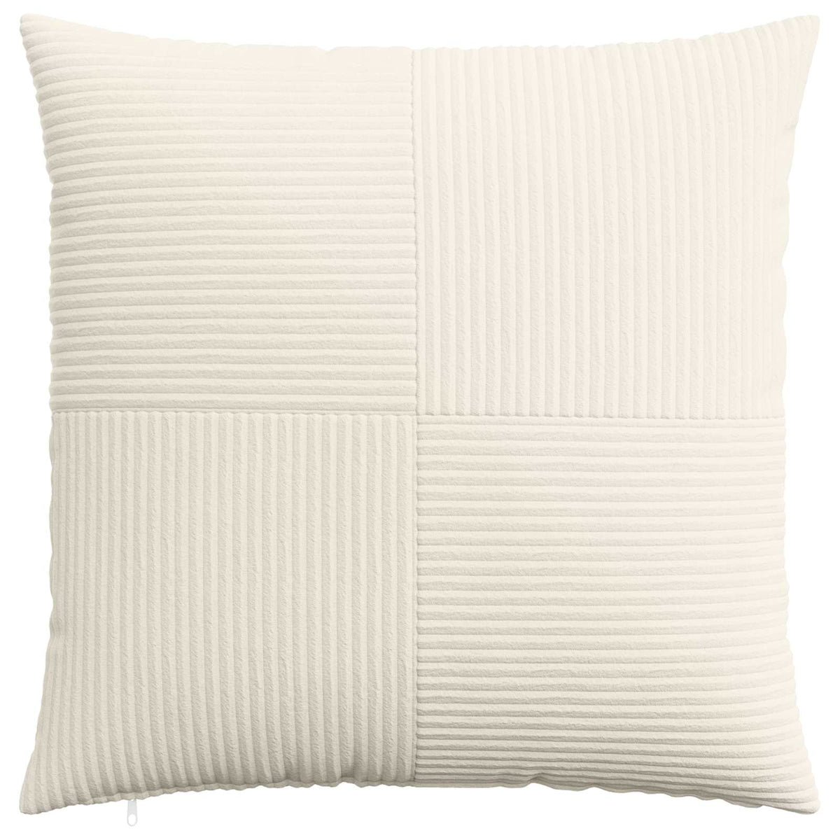 vidaXL Poszewka na poduszkę 2 pcs ALMELO kremowy 65 x 65 cm sztruks