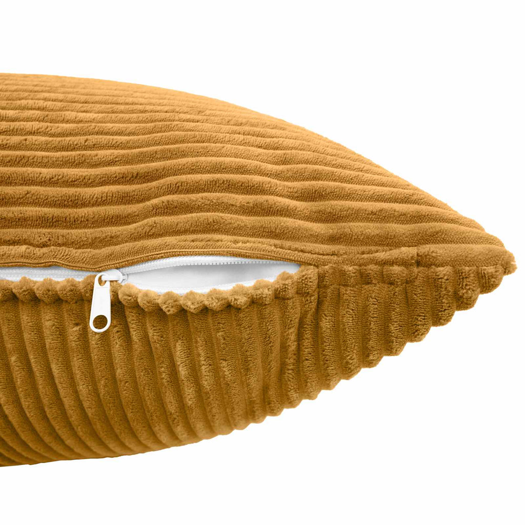 vidaXL Poszewka na poduszkę 6 pcs ALMELO żółty 65 x 65 cm sztruks