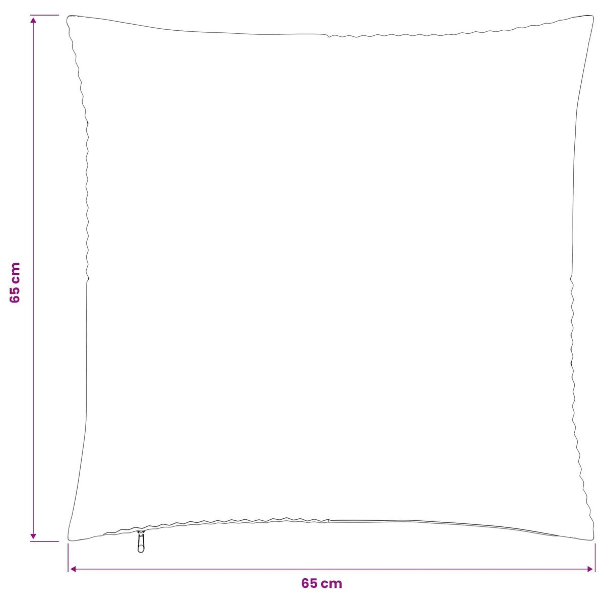 vidaXL Poszewka na poduszkę 6 pcs ALMELO żółty 65 x 65 cm sztruks