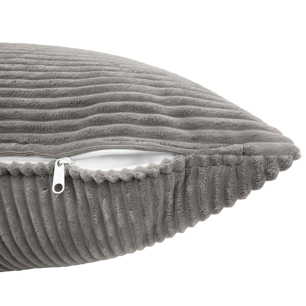 vidaXL Poszewka na poduszkę 2 pcs ALMELO jasnoszary 70 x 70 cm sztruks