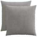 vidaXL Poszewka na poduszkę 2 pcs ALMELO jasnoszary 70 x 70 cm sztruks