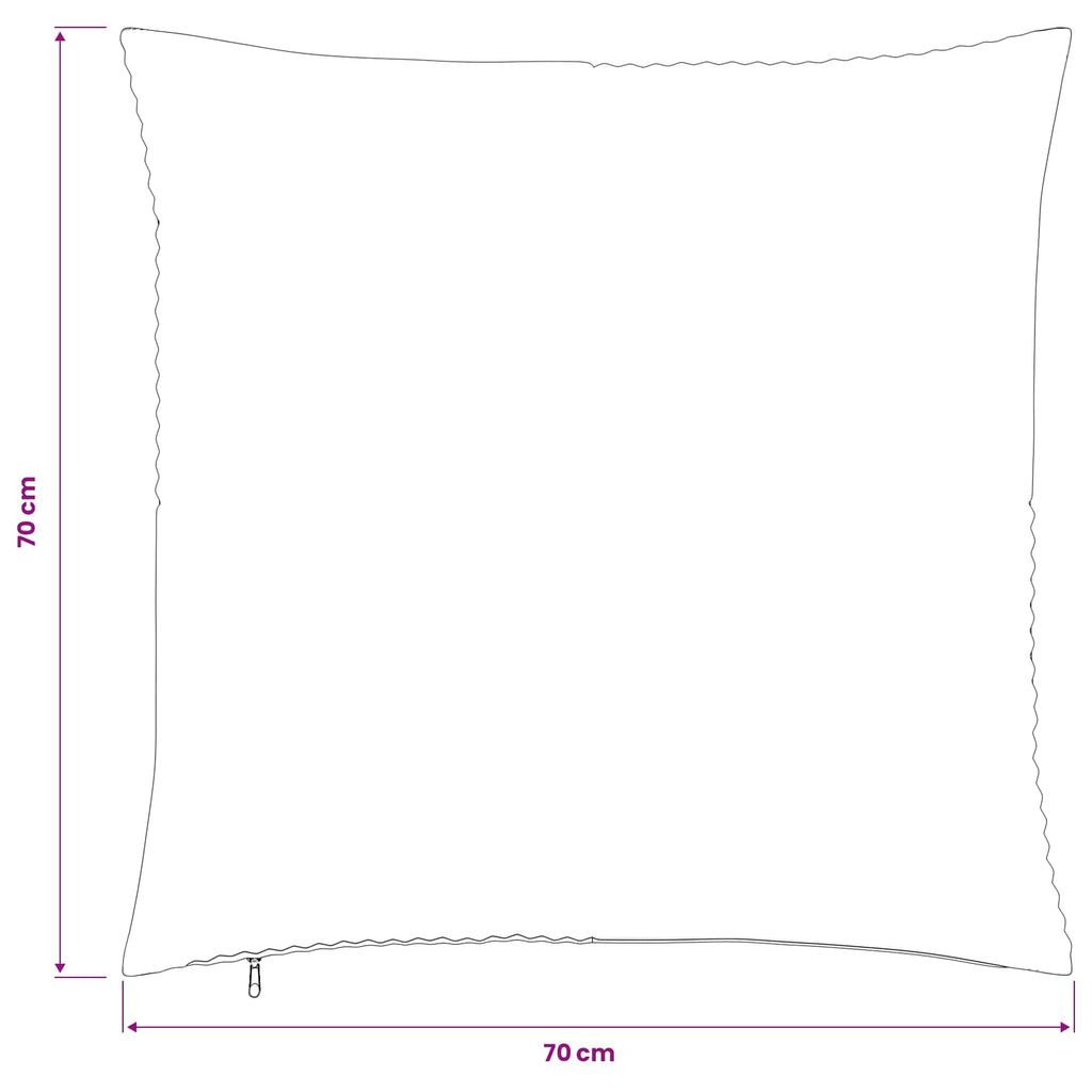 vidaXL Poszewka na poduszkę 2 pcs ALMELO jasnoszary 70 x 70 cm sztruks