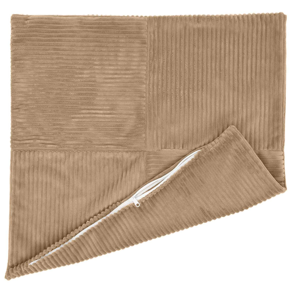 vidaXL Poszewka na poduszkę 2 pcs ALMELO brązowy 80 x 80 cm sztruks