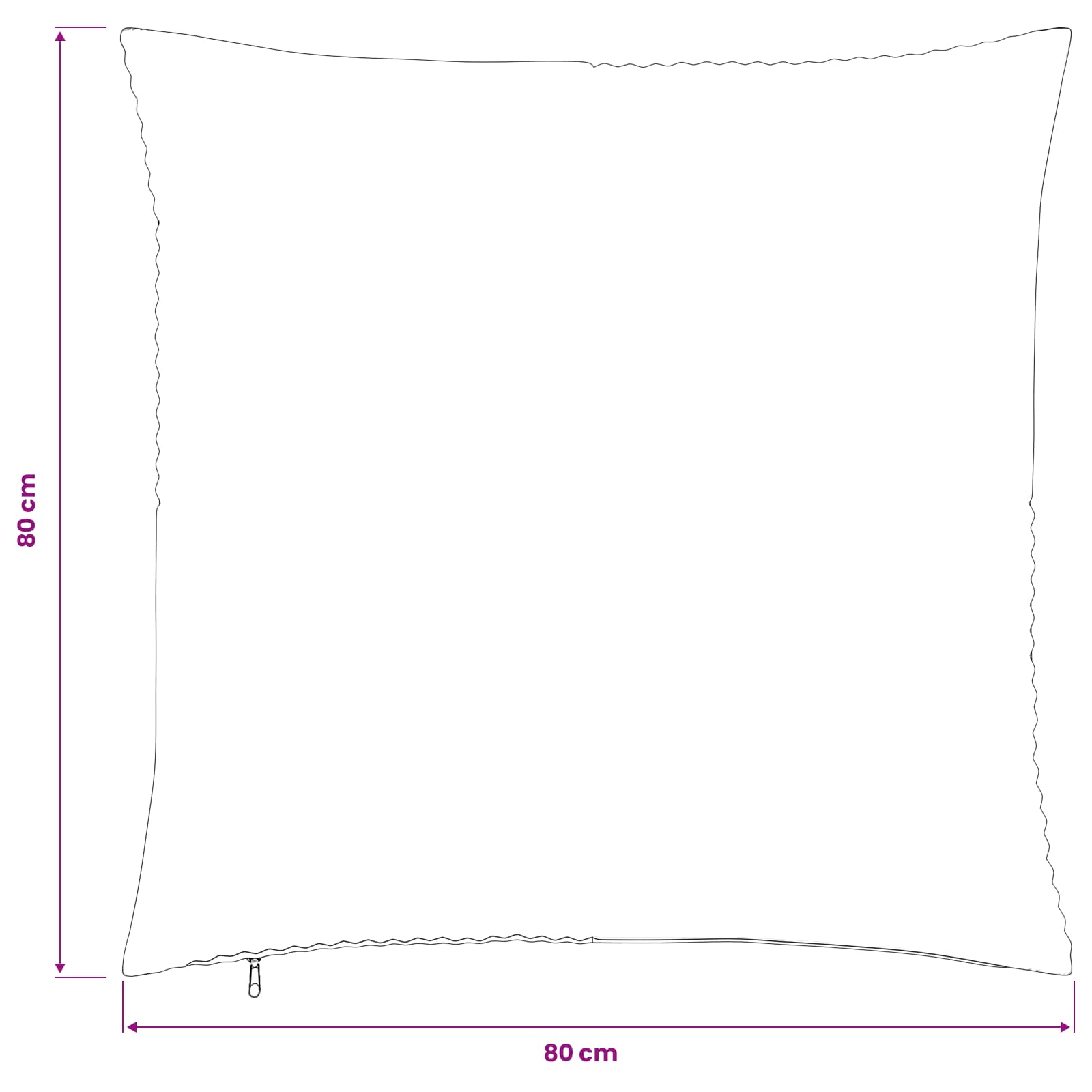 vidaXL Poszewka na poduszkę 6 pcs ALMELO zielony 80 x 80 cm sztruks