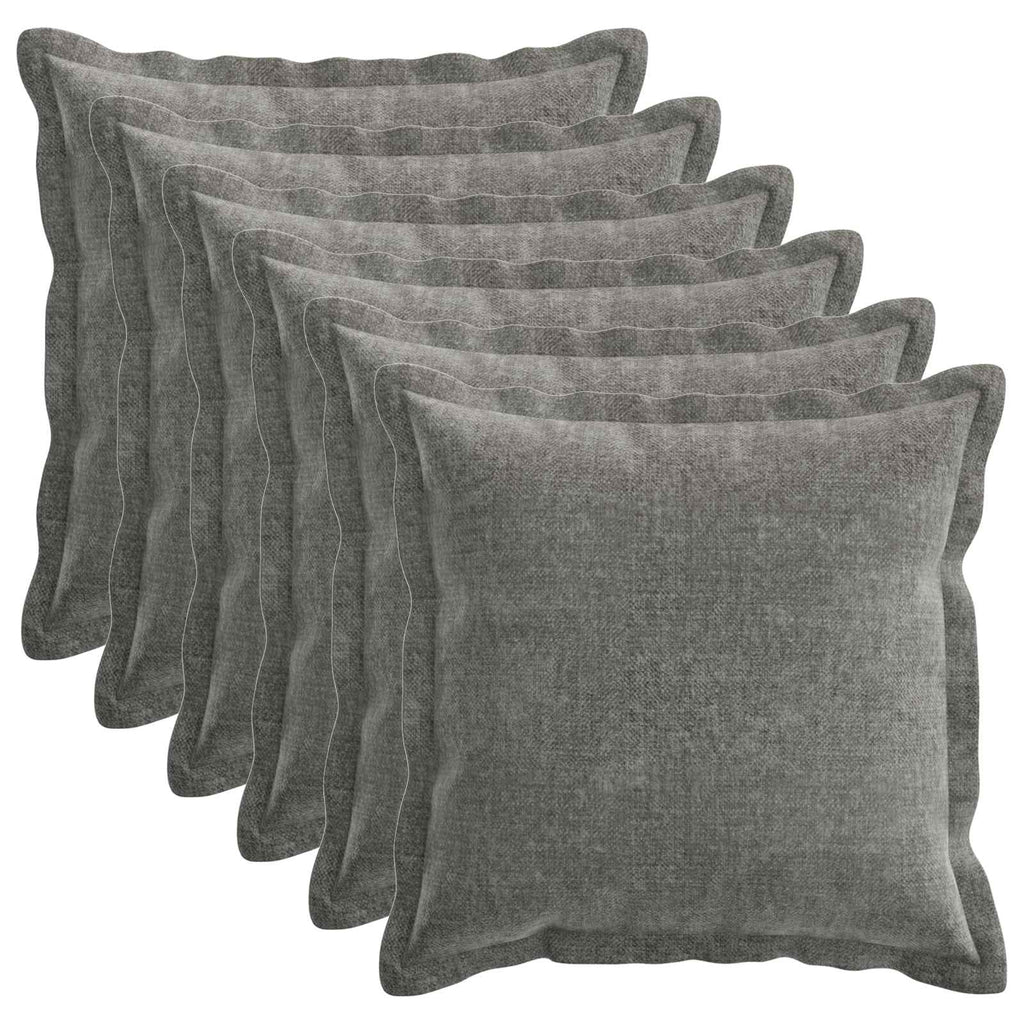 vidaXL Poszewka na poduszkę 6 szt. HOUTEN ciemnoszary 30 x 30 cm