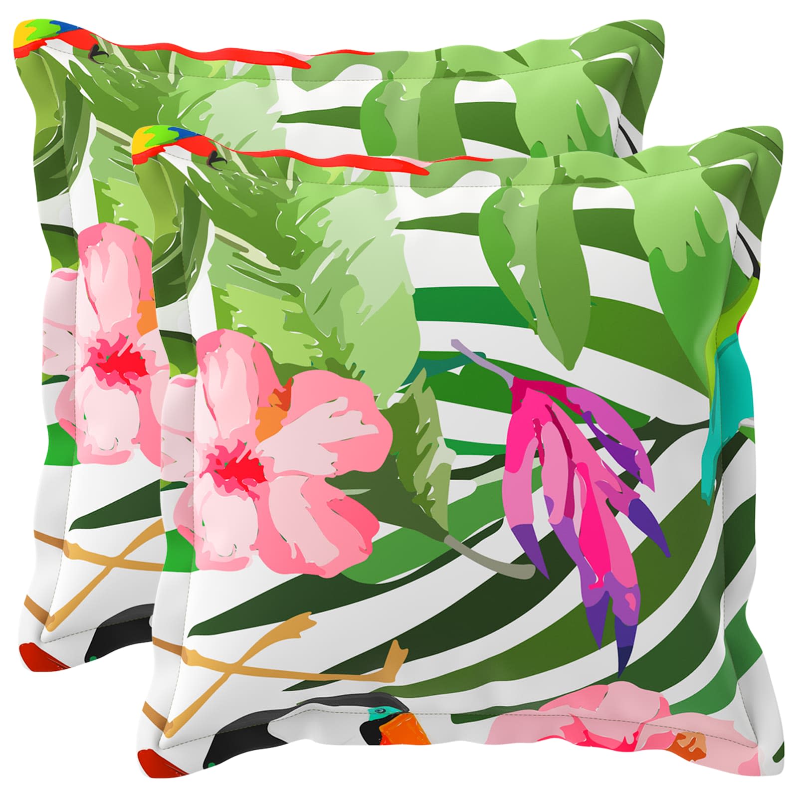 vidaXL Poszewka na poduszkę 2 szt. HOUTEN Czarny 30 x 30 cm Poliester
