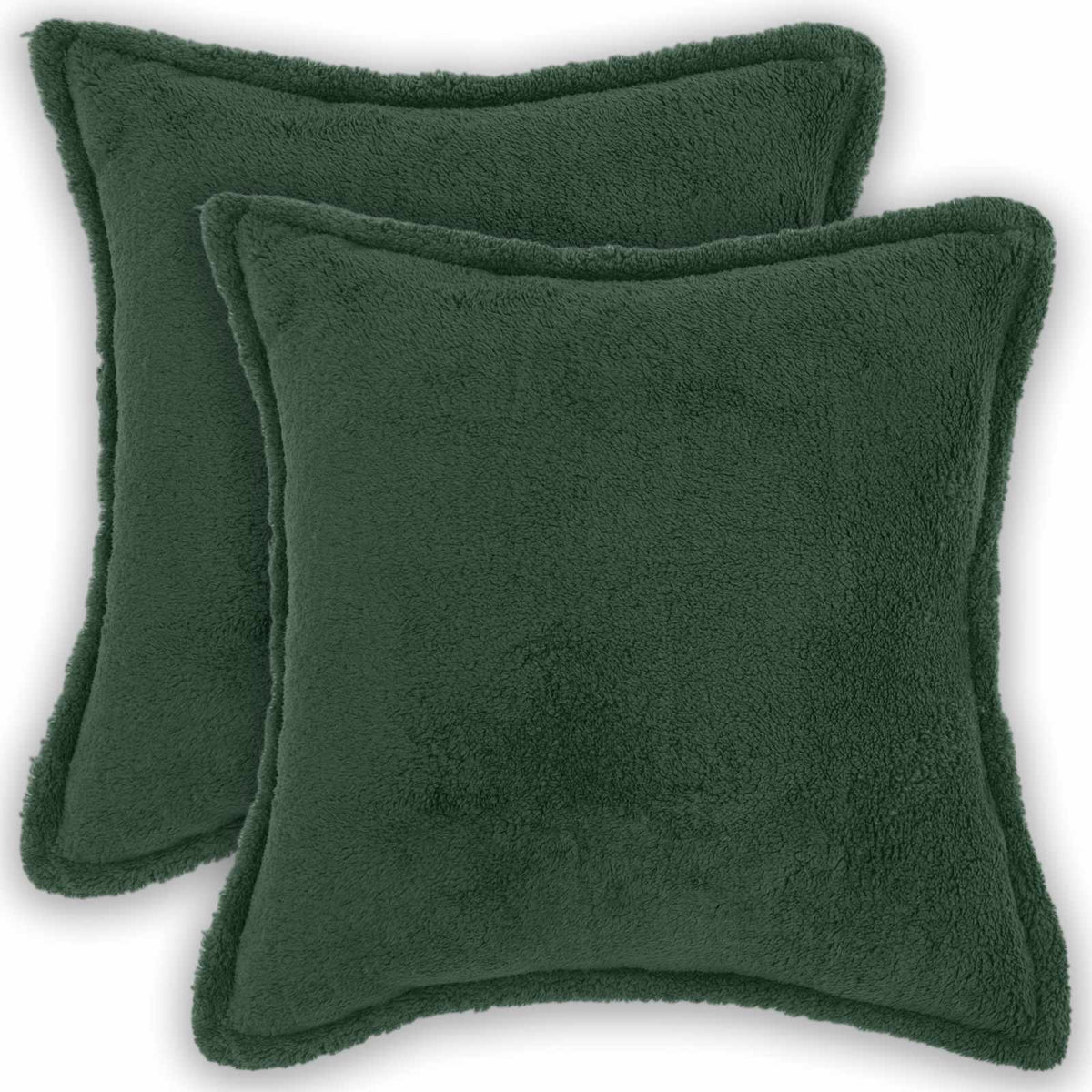 vidaXL Poszewka na poduszkę 2 pcs HOUTEN Ciemnozielony 30 x 30 cm