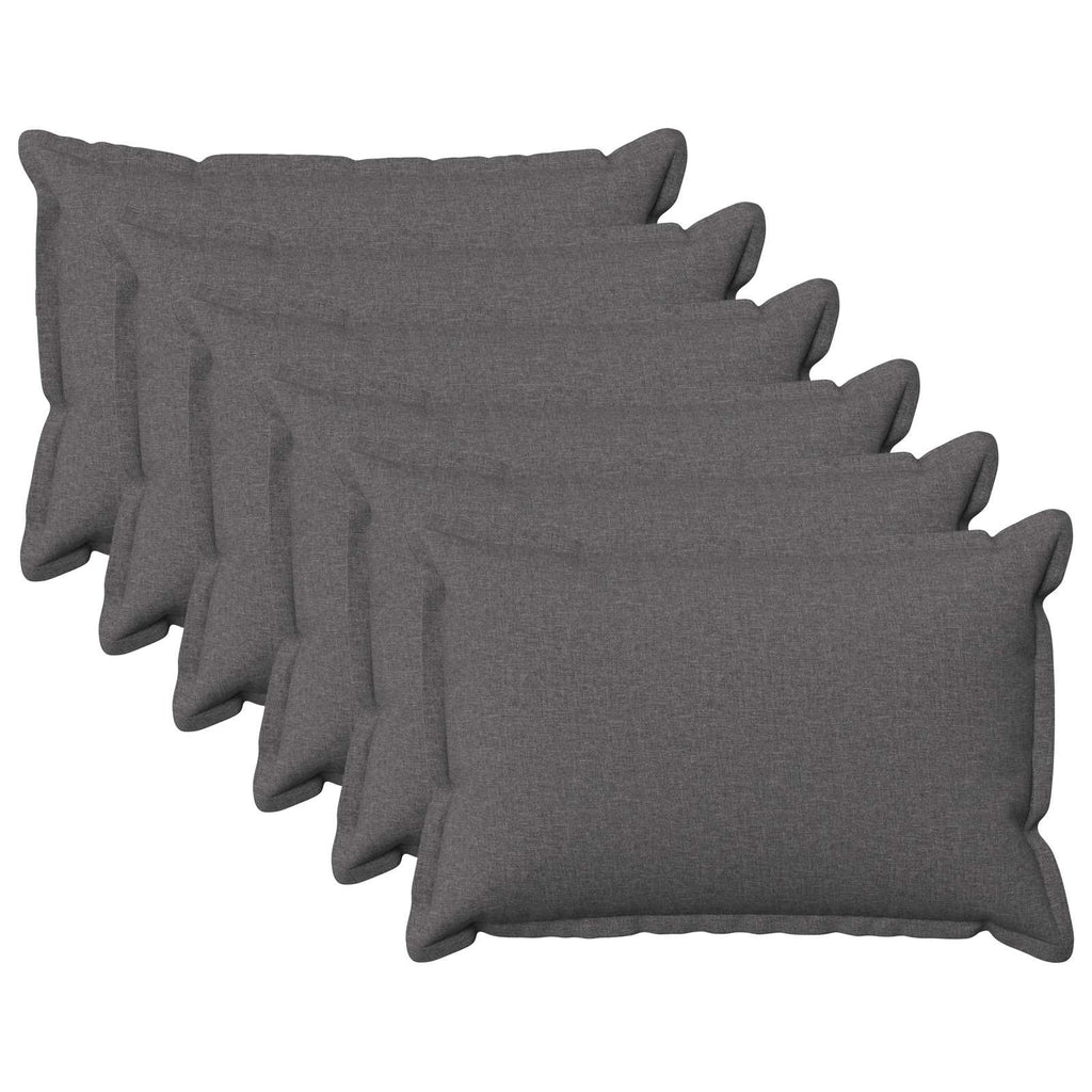 vidaXL Poszewka na poduszkę 6 pcs HOUTEN jasnoszary 30 x 50 cm