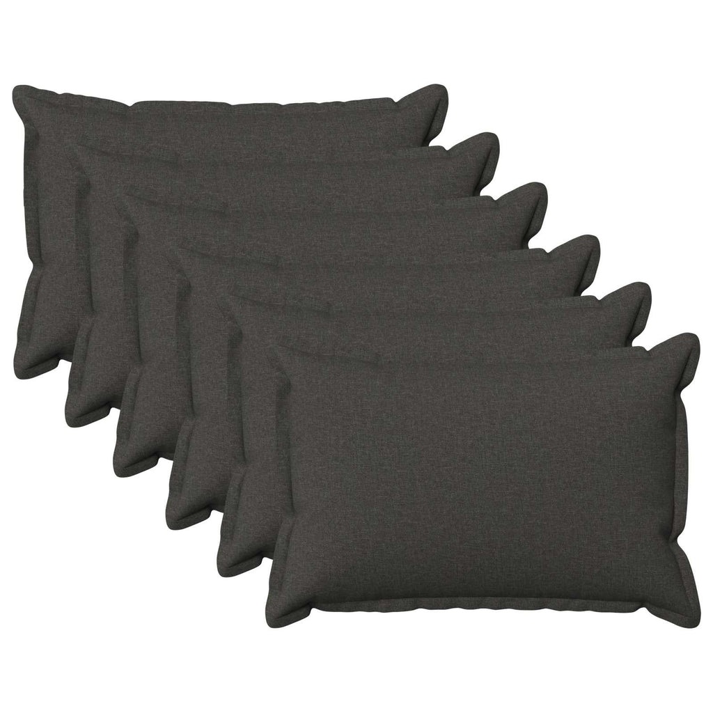 vidaXL Poszewka na poduszkę 6 pcs HOUTEN ciemnoszary 30 x 50 cm