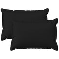 vidaXL Poszewka na poduszkę 2 pcs HOUTEN Czarny 30 x 50 cm