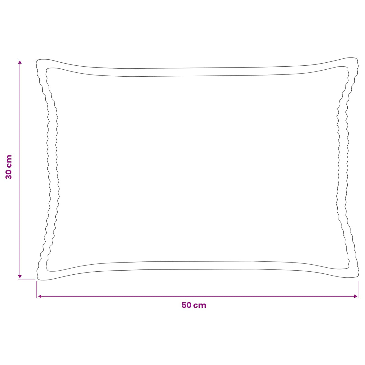 vidaXL Poszewka na poduszkę 2 szt. HOUTEN Szarobeżowy 30 x 50 cm