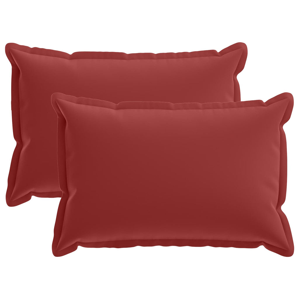 vidaXL Poszewka na poduszkę 2 szt. HOUTEN Czerwone wino 30 x 50 cm