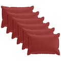 vidaXL Poszewka na poduszkę 6 szt. HOUTEN Czerwone wino 30 x 50 cm