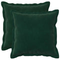 vidaXL Poszewka na poduszkę 2 pcs HOUTEN Ciemnozielony 35 x 35 cm