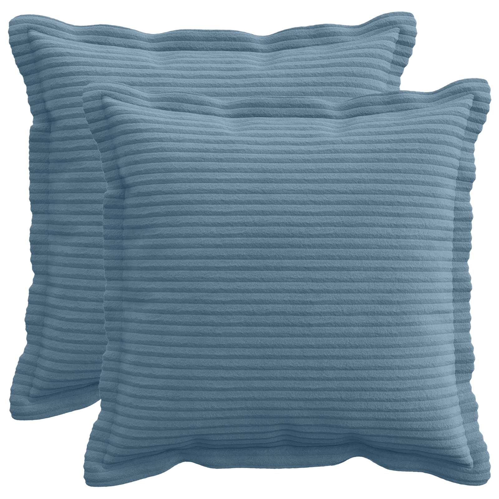 vidaXL Poszewka na poduszkę 2 szt. HOUTEN niebieski 35 x 35 cm sztruks