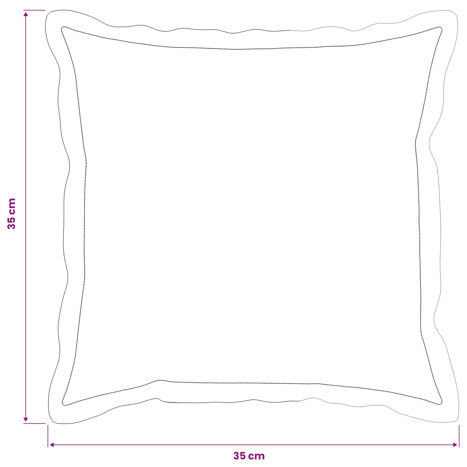 vidaXL Poszewka na poduszkę 6 szt. HOUTEN antracytowy 35 x 35 cm