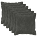 vidaXL Poszewka na poduszkę 6 pcs HOUTEN antracytowy 35 x 35 cm