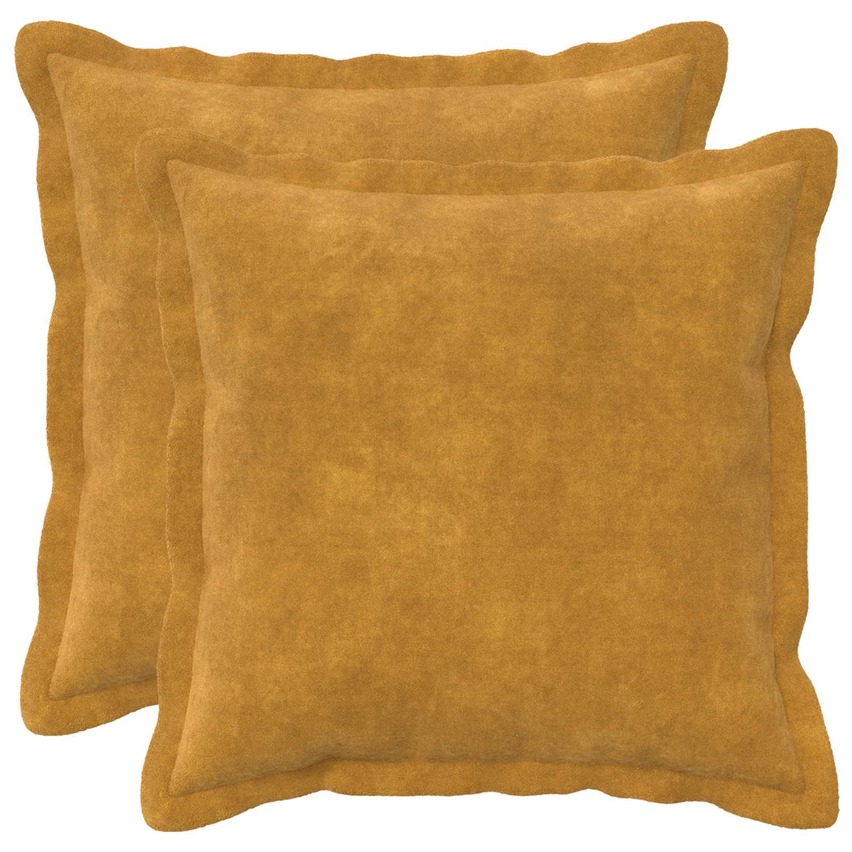 vidaXL Poszewka na poduszkę 2 pcs HOUTEN żółty 35 x 35 cm