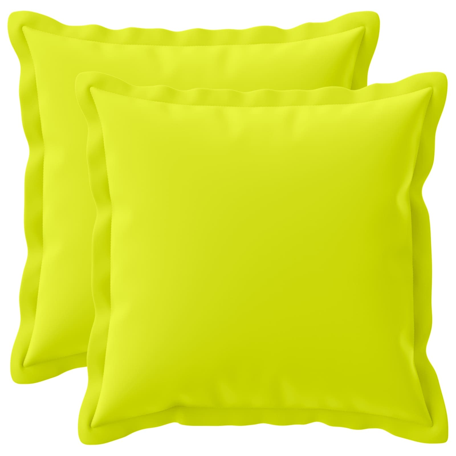 vidaXL Poszewka na poduszkę 2 szt. HOUTEN Jasnozielony 35 x 35 cm