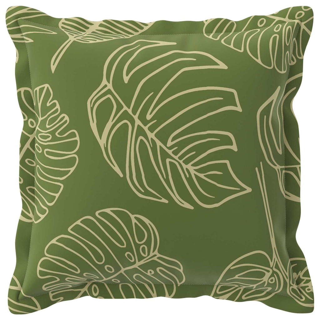 vidaXL Poszewka na poduszkę 6 szt. HOUTEN Wzór liścia 35 x 35 cm