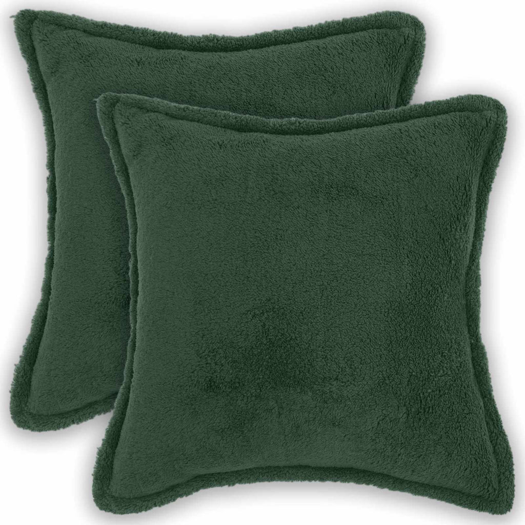 vidaXL Poszewka na poduszkę 2 pcs HOUTEN Ciemnozielony 35 x 35 cm