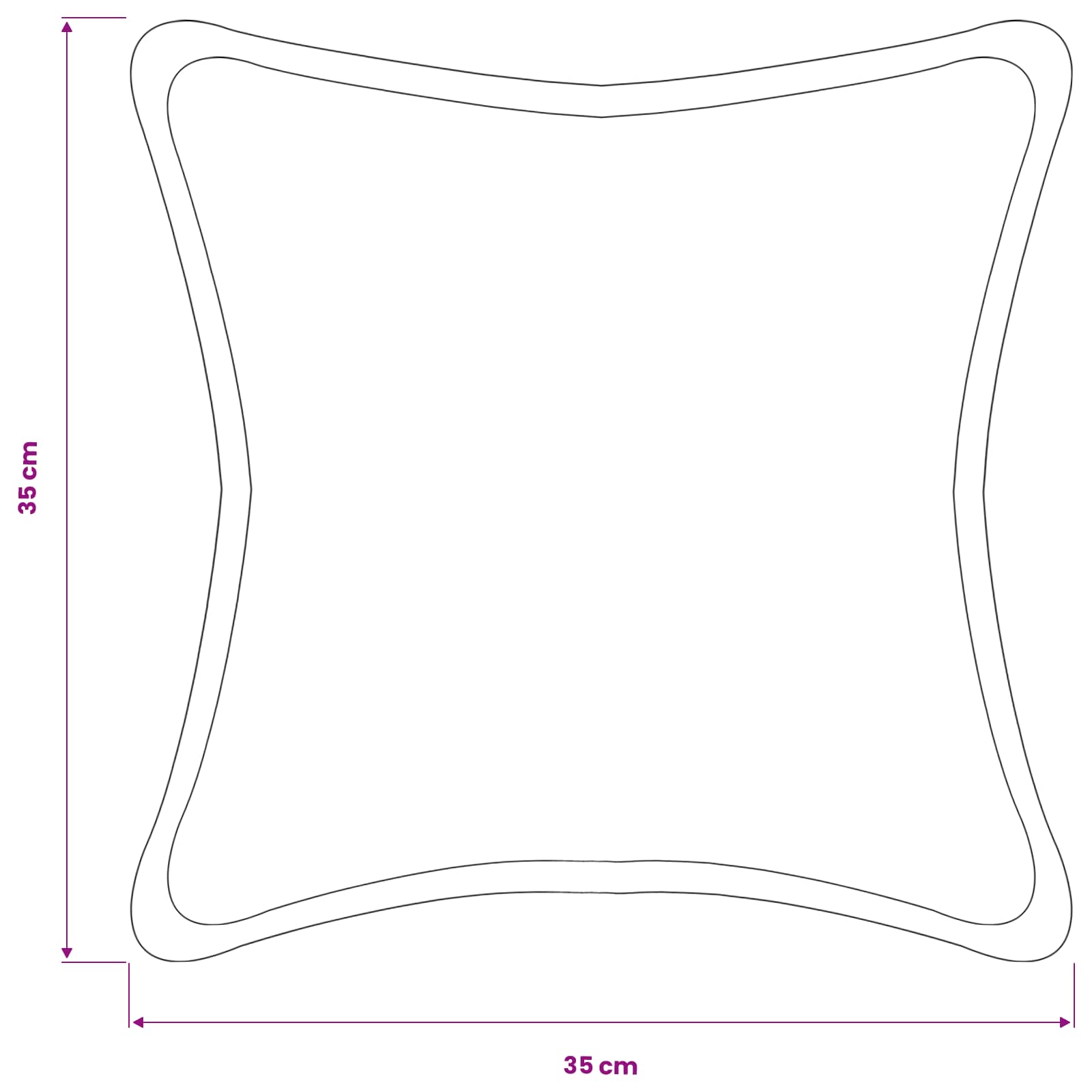vidaXL Poszewka na poduszkę 2 pcs HOUTEN Ciemnozielony 35 x 35 cm