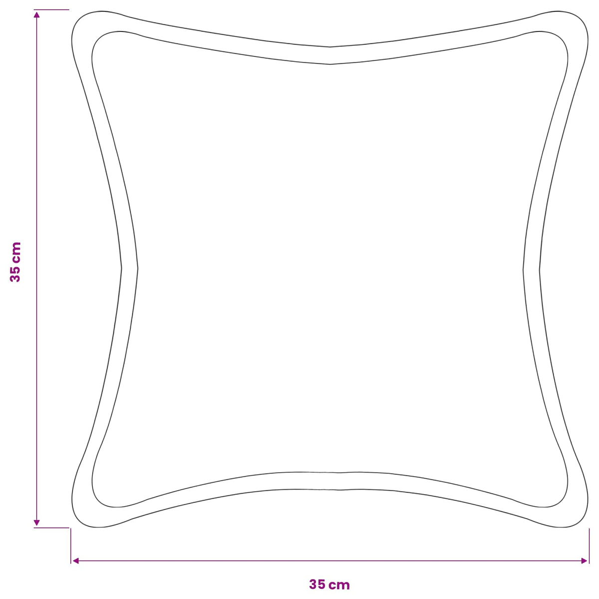 vidaXL Poszewka na poduszkę 2 pcs HOUTEN ciemnoszary 35 x 35 cm Bouclé