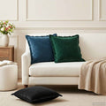 vidaXL Poszewka na poduszkę 6 pcs HOUTEN Ciemnozielony 40 x 40 cm