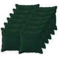 vidaXL Poszewka na poduszkę 12 pcs HOUTEN Ciemnozielony 40 x 40 cm