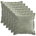 vidaXL Poszewka na poduszkę 6 pcs HOUTEN zielony 40 x 40 cm