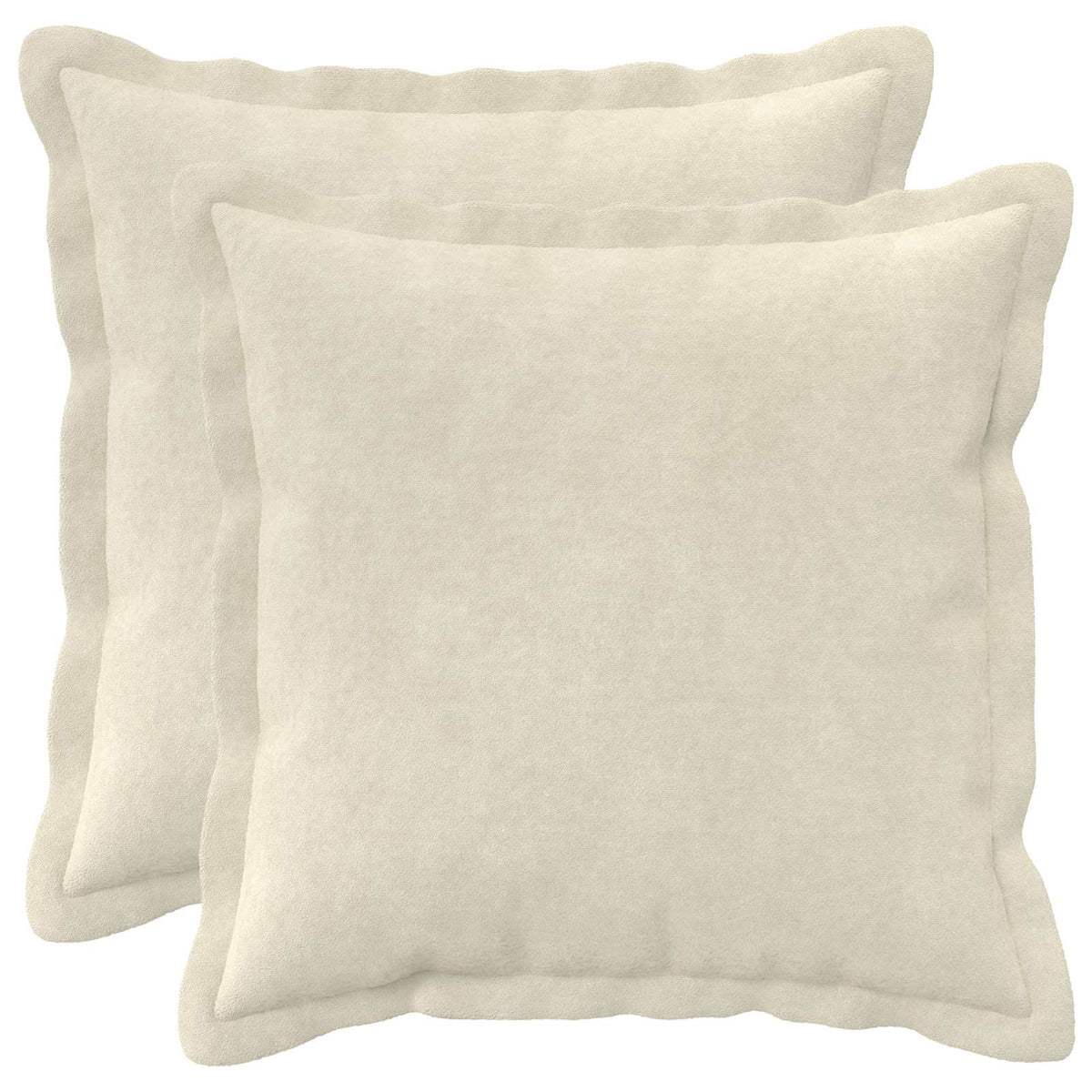 vidaXL Poszewka na poduszkę 2 pcs HOUTEN kremowy 40 x 40 cm