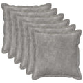 vidaXL Poszewka na poduszkę 6 pcs HOUTEN jasnoszary 40 x 40 cm